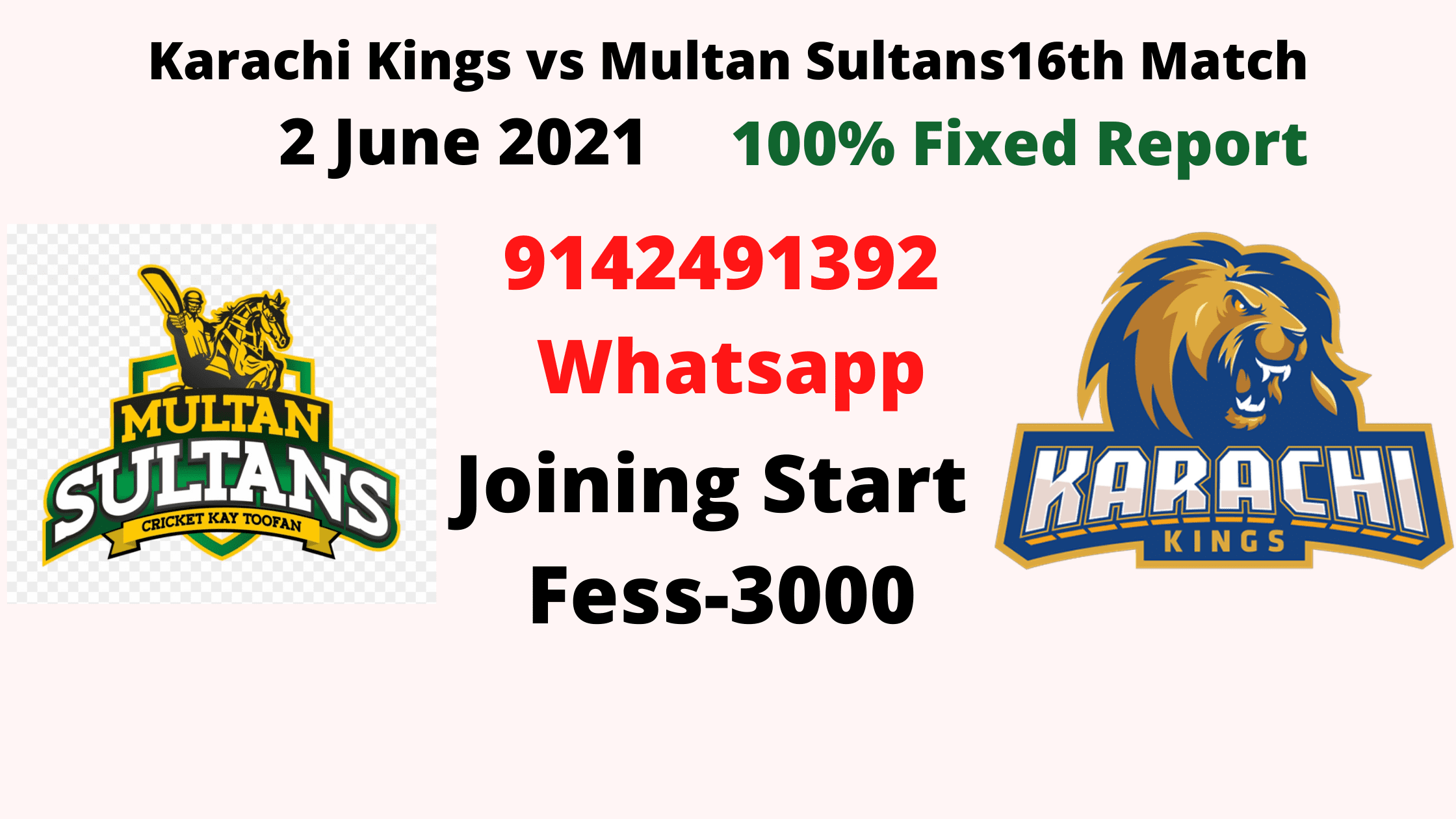 Today Match Prediction-Karachi Kings vs Multan Sultans-PSL T20 2021-16th Match-आज का मैच कौन जीतेगा